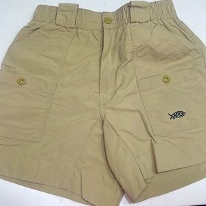 Aftco shorts size 28 khaki color GUC